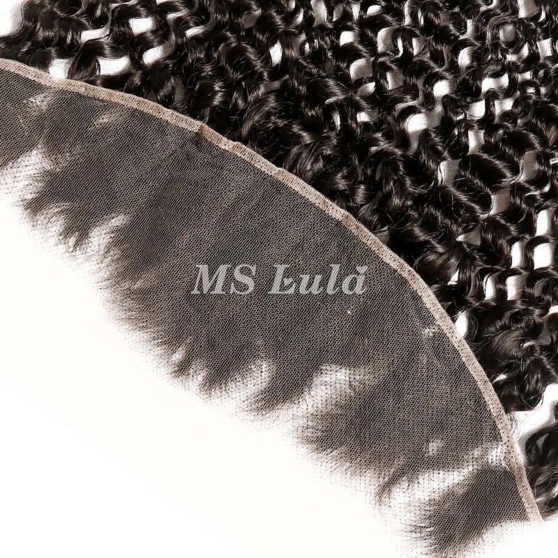 Virgin Human Hair Kinky Curly 13x4 13x6 HD Lace Frontal - 图片 4